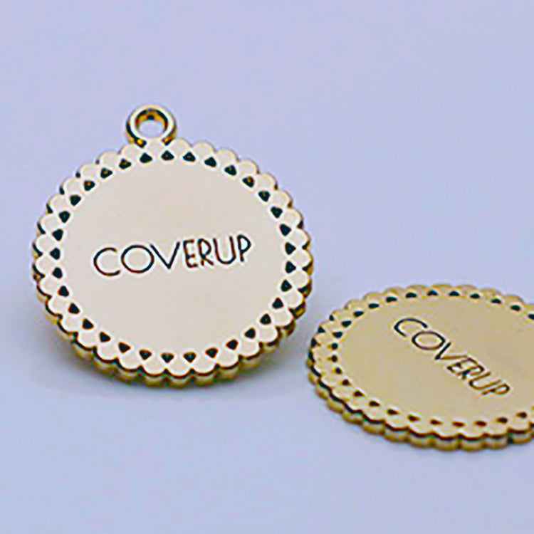Custom Logo Garment Metal Label Tag | Branded Metal Tags for Clothing, Denim & Leather Goods