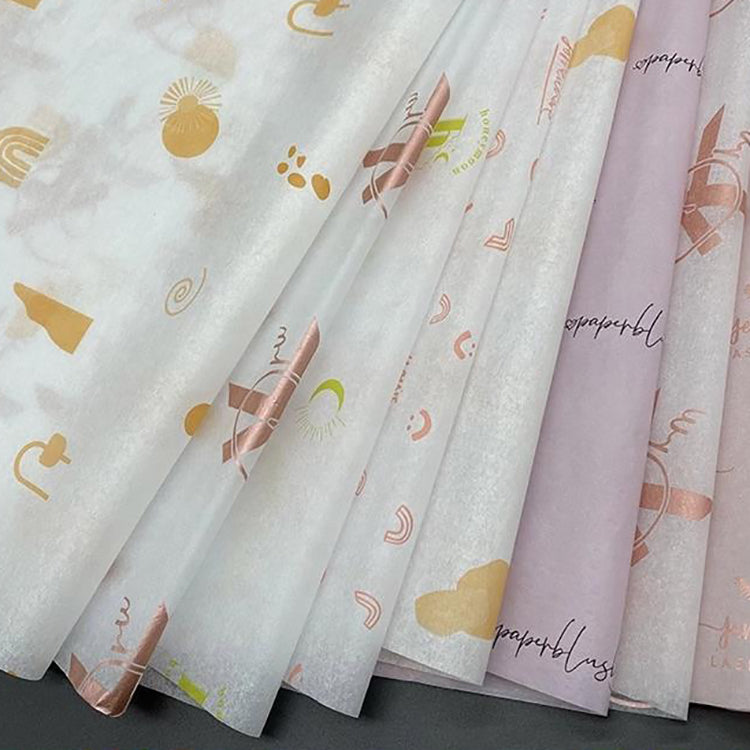 Custom Printed Logo Packaging Tissue Paper | Branded Wrapping for Retail & Gift Boxes