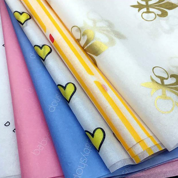 Custom Printed Logo Packaging Tissue Paper | Branded Wrapping for Retail & Gift Boxes