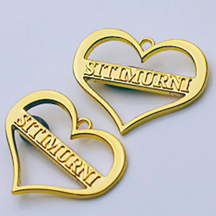 Custom Logo Garment Metal Label Tag | Branded Metal Tags for Clothing, Denim & Leather Goods