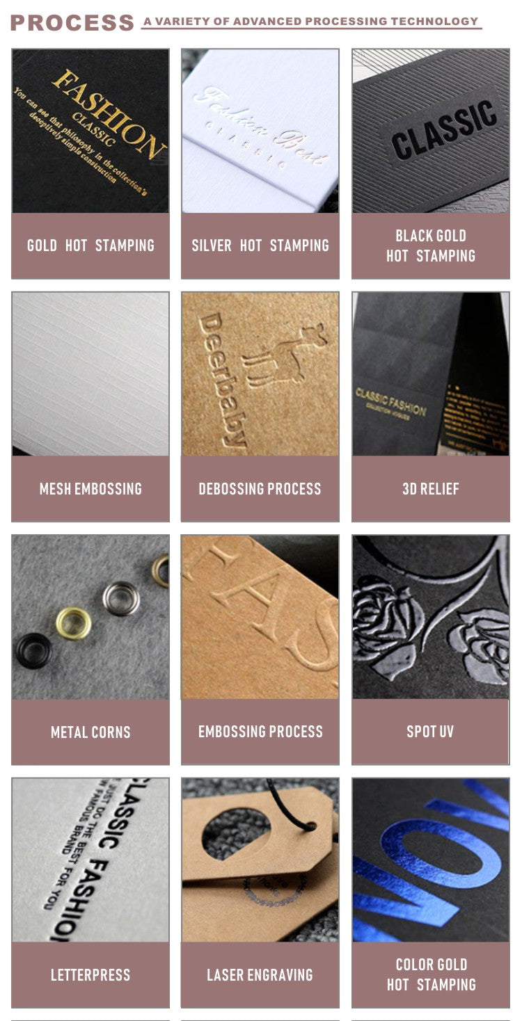 Custom Printed Logo Accessories Display Card – Jewelry & Retail Hang Tags