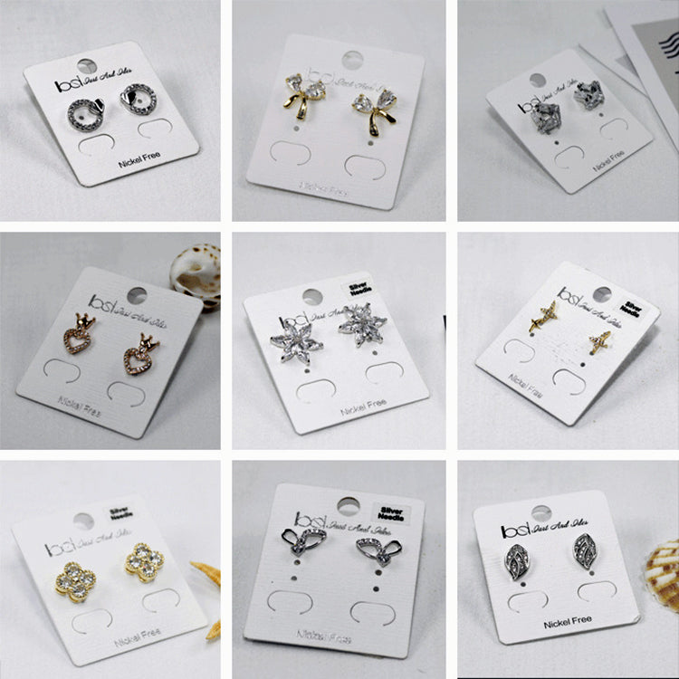 Custom Printed Logo Accessories Display Card – Jewelry & Retail Hang Tags