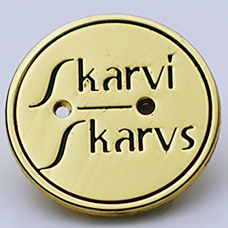 Custom Logo Garment Metal Label Tag | Branded Metal Tags for Clothing, Denim & Leather Goods
