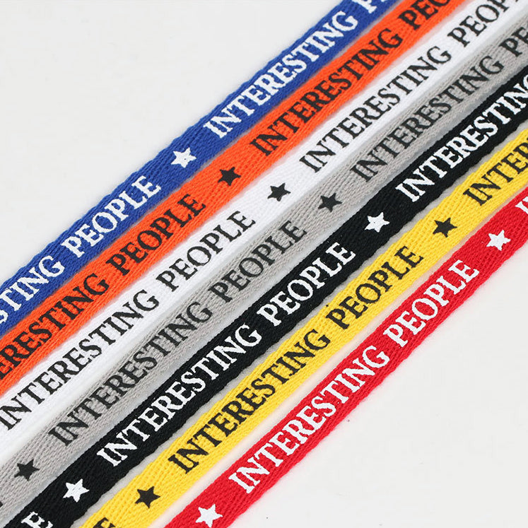 Custom Printed Logo Garment Cotton Tape Webbing | Branded Cotton Twill Tape for Apparel & Packaging