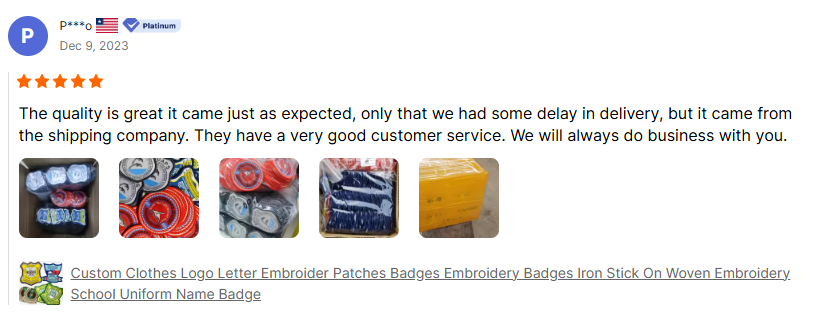 Custom Shool Uniform Woven Badge