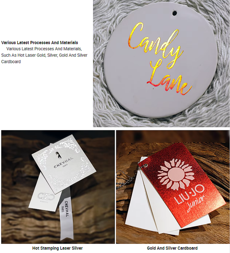 Custom Black Cardstock Hang Tag with 3D Rubber Logo – Dimensional Brand Emblem on Card