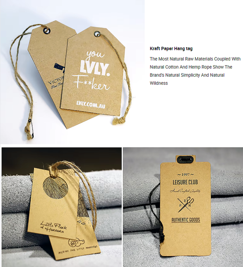Custom Black Cardstock Hang Tag with 3D Rubber Logo – Dimensional Brand Emblem on Card
