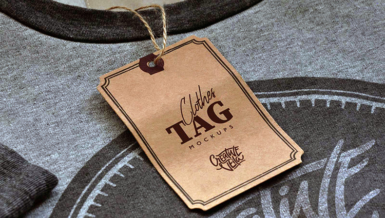Custom Red Foil Tassel Hang Tag – Leather-Texture Foil & Black Twisted Cord