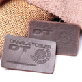 Custom Debossed Logo Jeans Leather Patches – Real & PU Leather Brand Labels