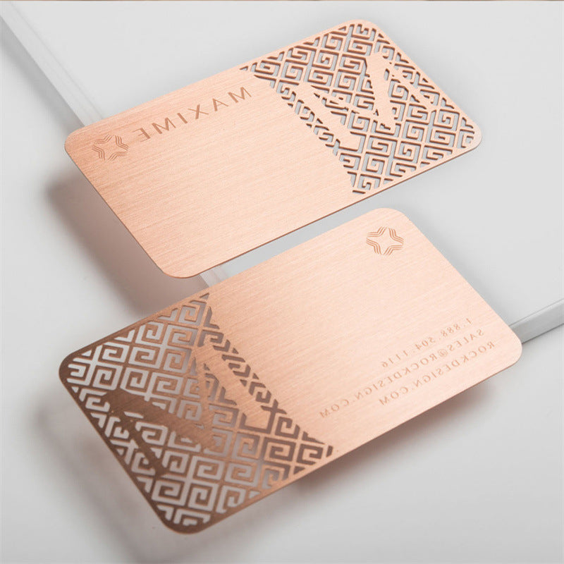 Gold Mirror Metal Business Cards