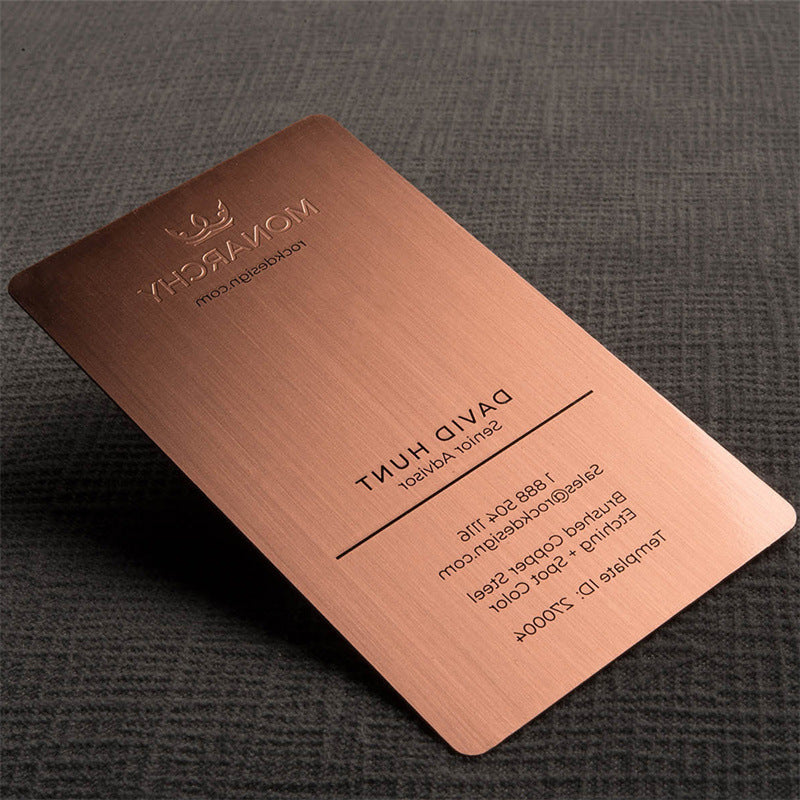 Gold Mirror Metal Business Cards