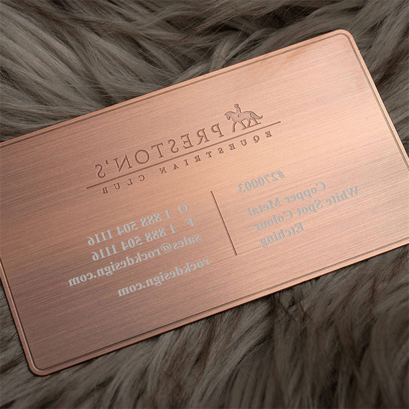 Gold Mirror Metal Business Cards