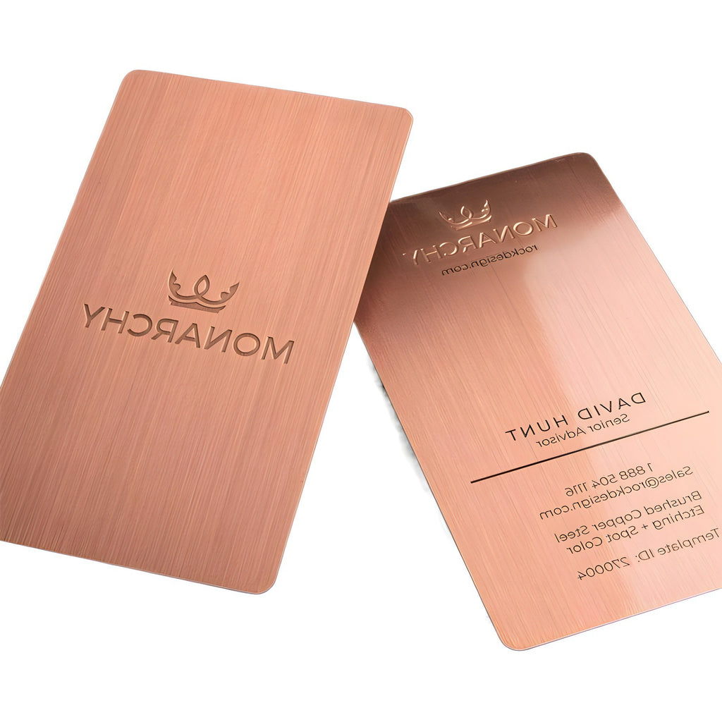 Gold Mirror Metal Business Cards