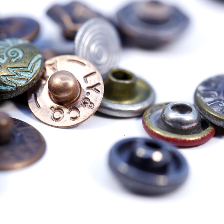 Custom Jeans Garment Alloy Metal Button | Branded Zinc Alloy Denim Buttons for Clothing & Workwear