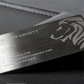 Black Metal Business Cards