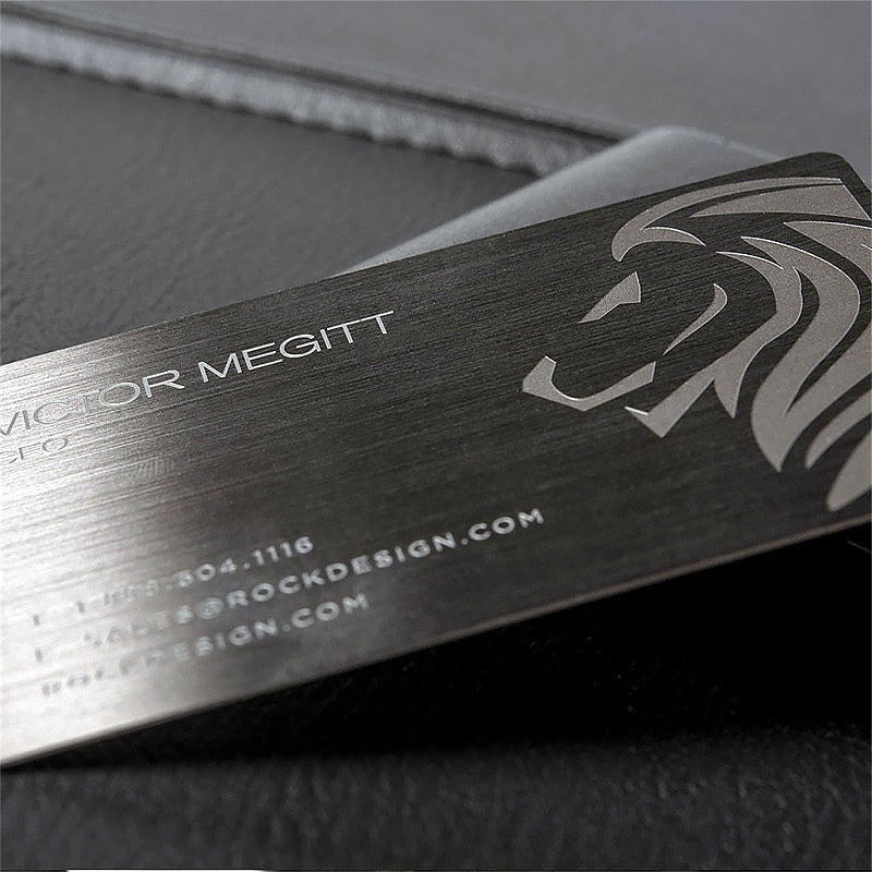 Black Metal Business Cards