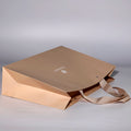 Custom Kraft Paper Cotton Handle Shopping Bag