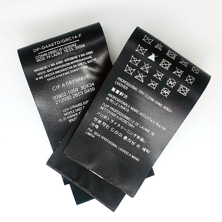 Custom Clothing Logo Printed Label – Woven & Satin Garment Labels