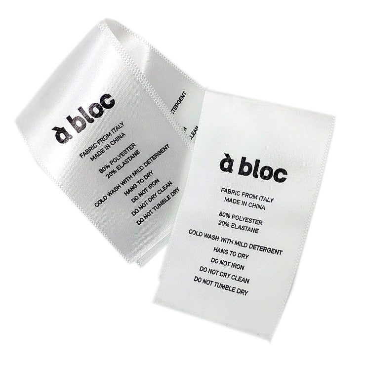 Custom Clothing Logo Printed Label – Woven & Satin Garment Labels