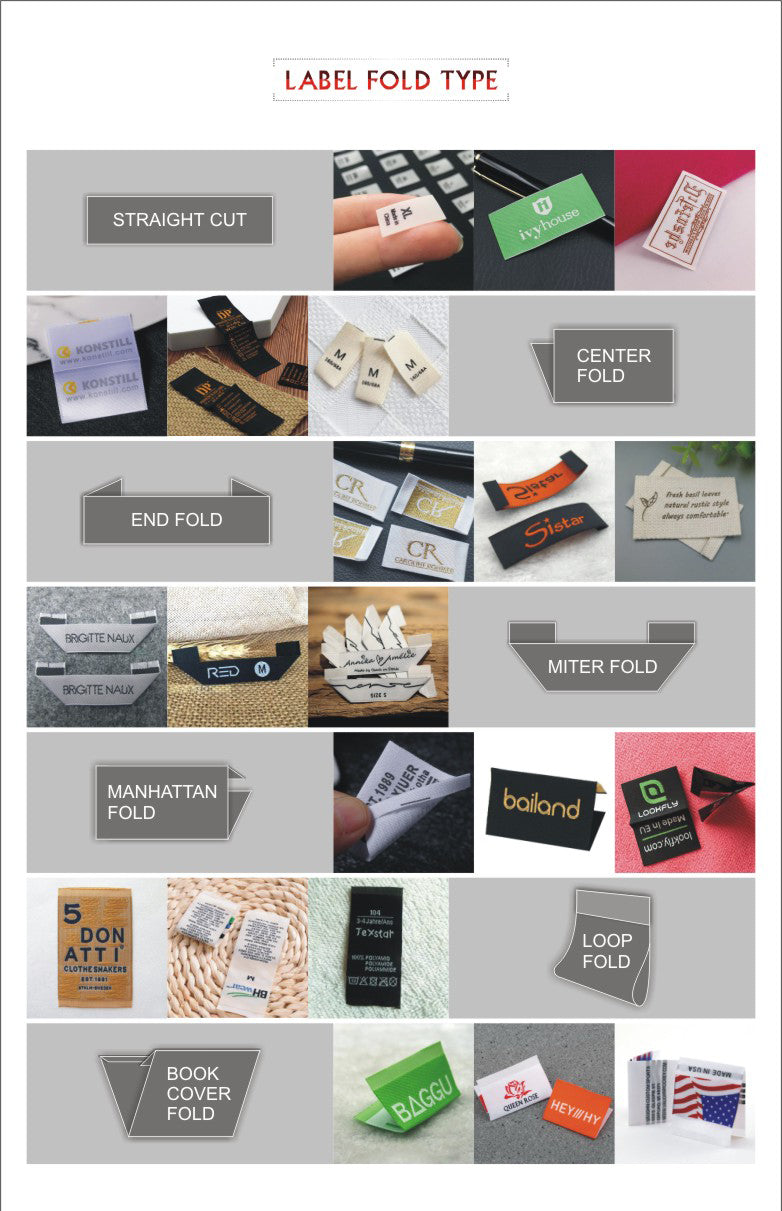 Custom Clothing Logo Printed Label – Woven & Satin Garment Labels