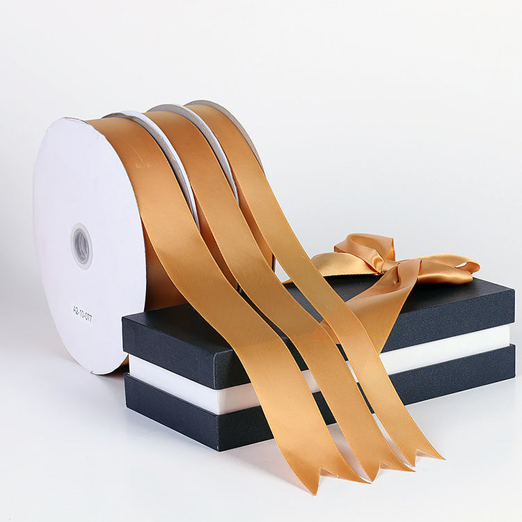 Custom Printed Logo Packaging Silk Ribbon | Branded Satin Ribbon for Gift Boxes & Retail Packaging
