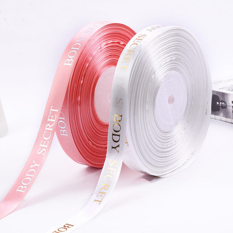 Custom Printed Logo Packaging Silk Ribbon | Branded Satin Ribbon for Gift Boxes & Retail Packaging
