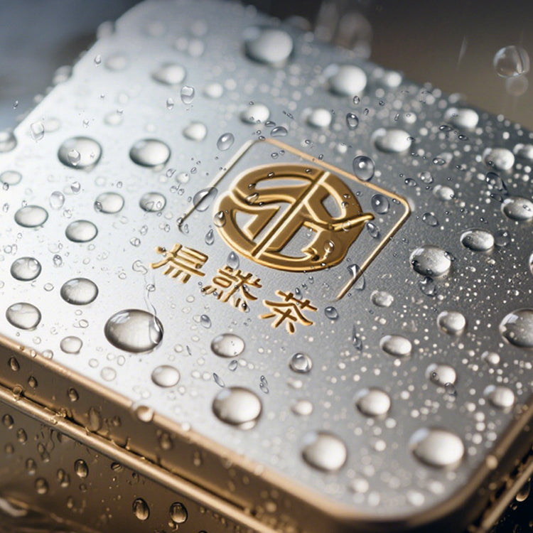 Custom UV Transfer Sticker with Gold Foil – Premium Branded Labels