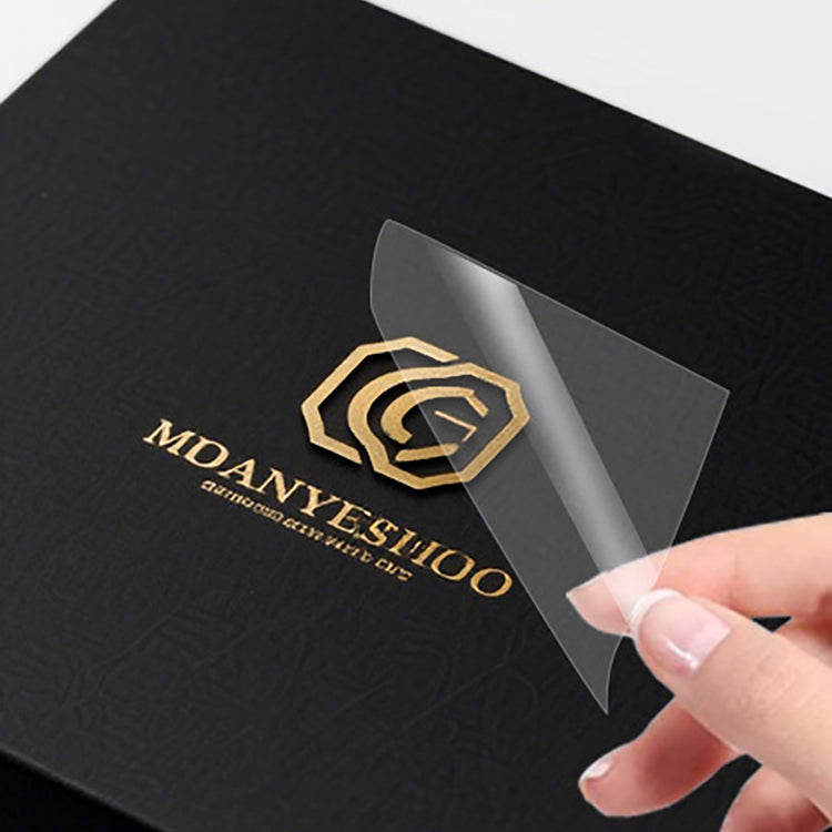 Custom UV Transfer Sticker with Gold Foil – Premium Branded Labels