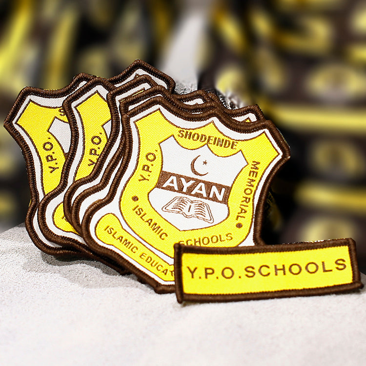 Custom Shool Uniform Woven Badge