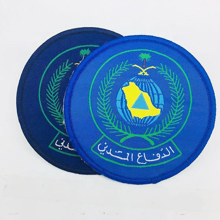 Custom Round Crest Woven Badge
