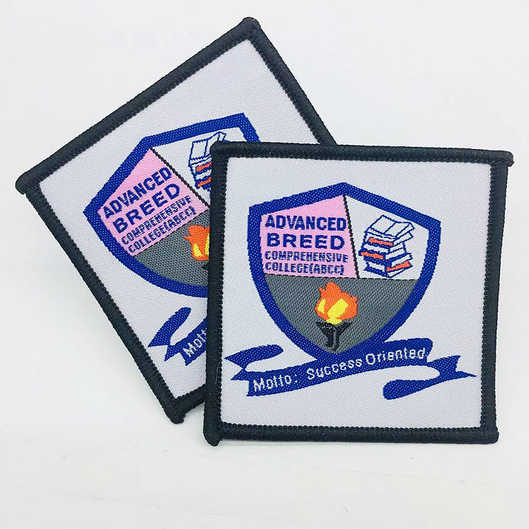 Custom Catholic School Emblem Embroidered Woven Patch