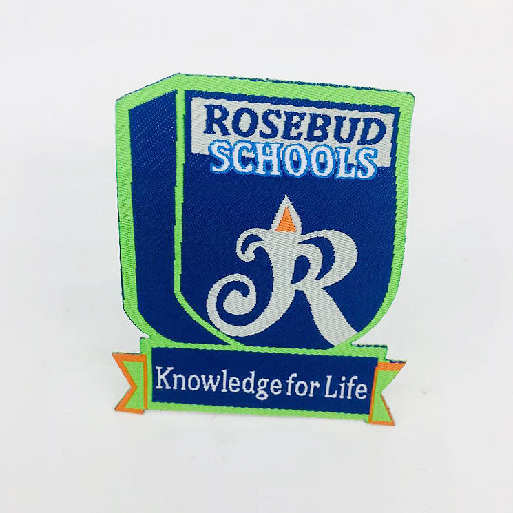Custom Catholic School Emblem Embroidered Woven Patch