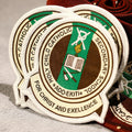 Custom Catholic School Emblem Embroidered Woven Patch
