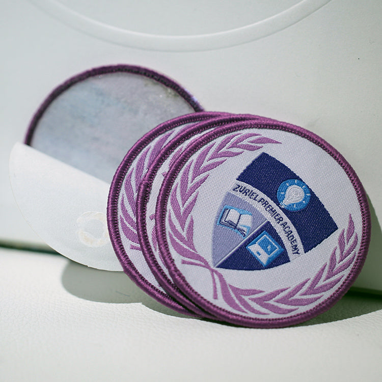 Custom Round Crest Woven Badge
