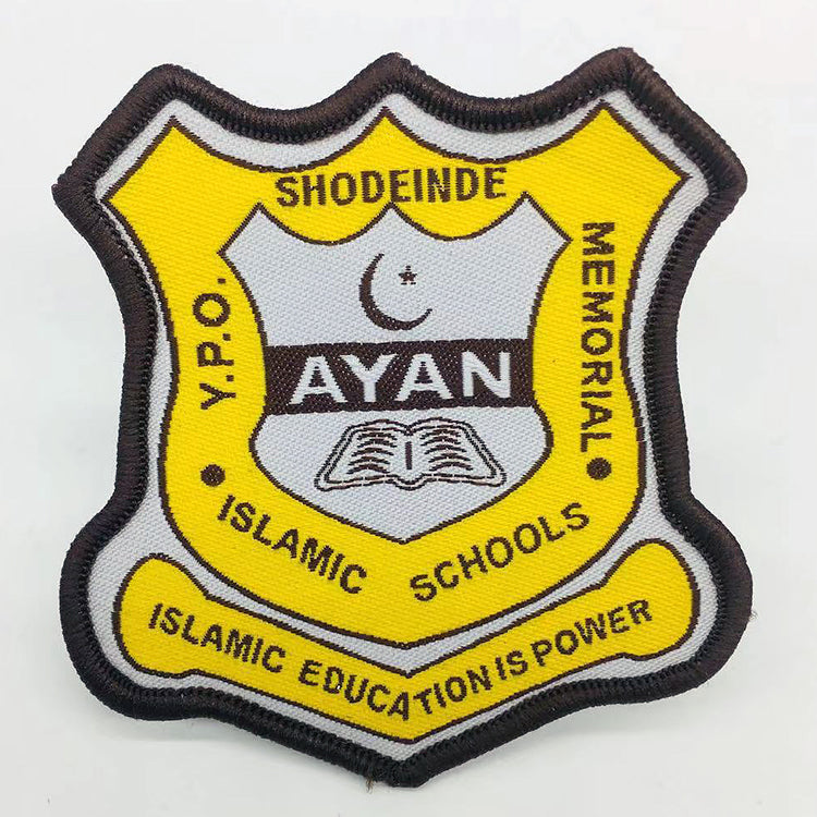 Custom Catholic School Emblem Embroidered Woven Patch