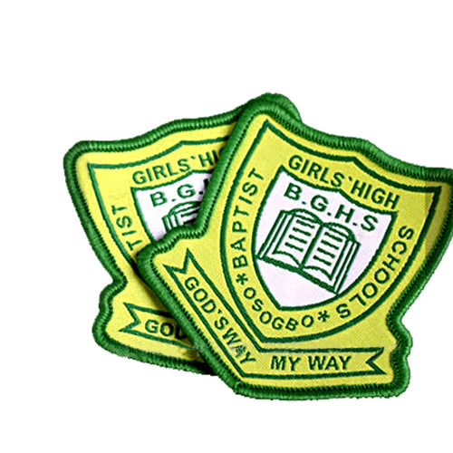 Custom Catholic School Emblem Embroidered Woven Patch
