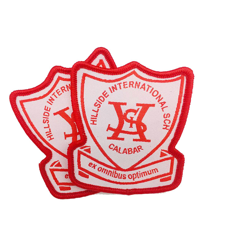 Custom Catholic School Emblem Embroidered Woven Patch