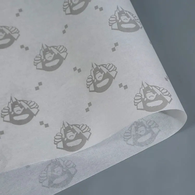 Custom Logo Tissue Paper – Monochrome Logo Wrapping Sheets