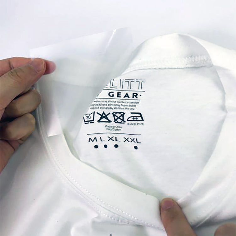 Custom Logo Clothing Transfer Label | Branded Iron-On & Heat Transfer Labels for Apparel