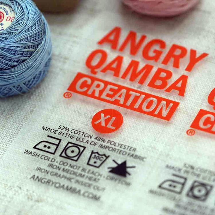 Custom Logo Clothing Transfer Label | Branded Iron-On & Heat Transfer Labels for Apparel