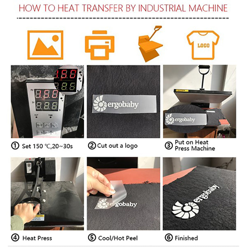 Custom Logo Clothing Transfer Label | Branded Iron-On & Heat Transfer Labels for Apparel