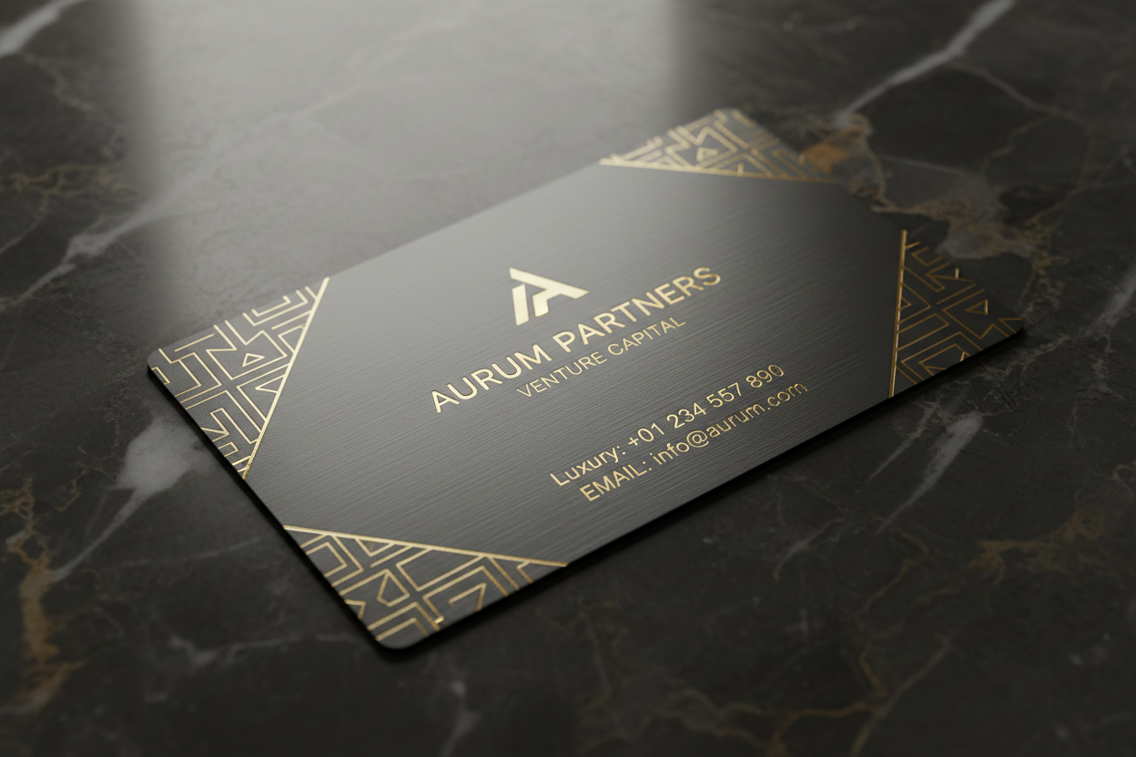 Custom Luxury Metal Business Card