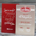Custom Metal Event Invitation Cards
