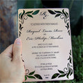 Rose Gold Metal Wedding Invitation Cards