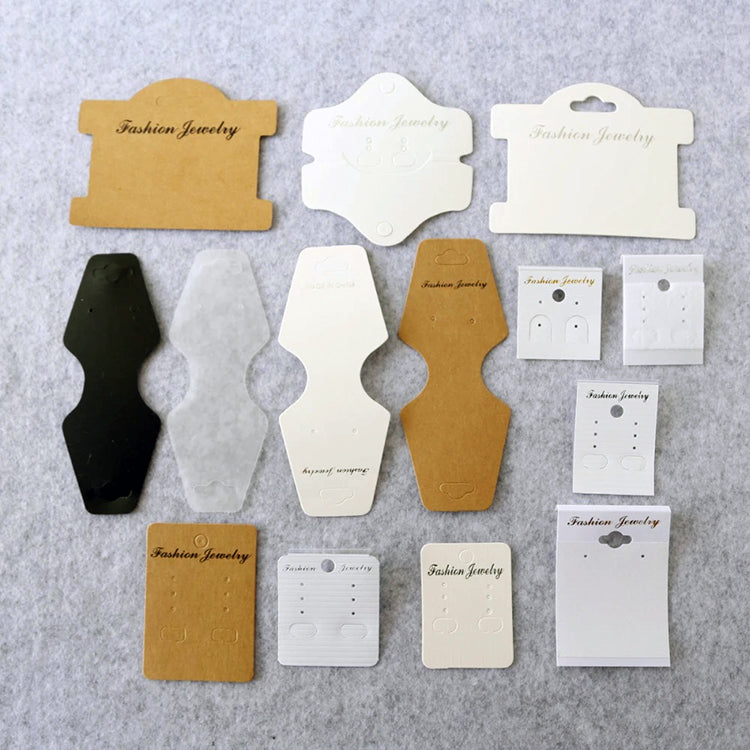 Custom Printed Logo Accessories Display Card – Jewelry & Retail Hang Tags