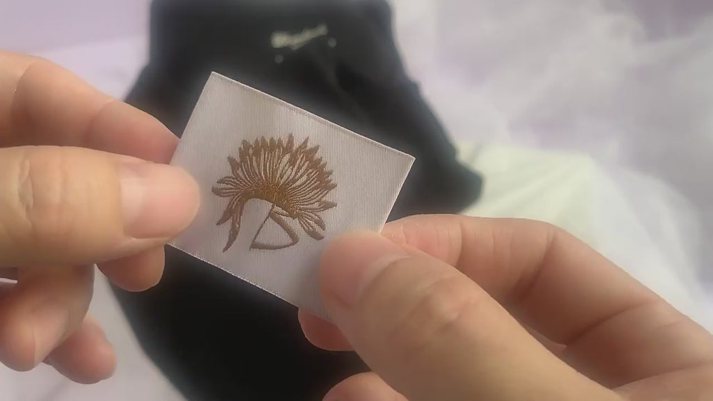 Custom Woven End Fold Clothing Main Label