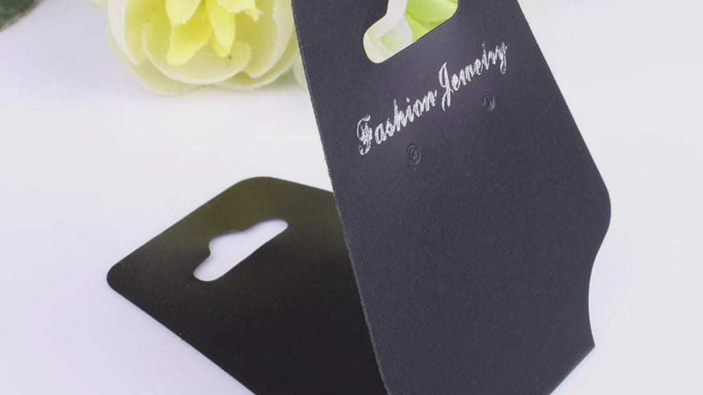 Custom Printed Logo Accessories Display Card – Jewelry & Retail Hang Tags