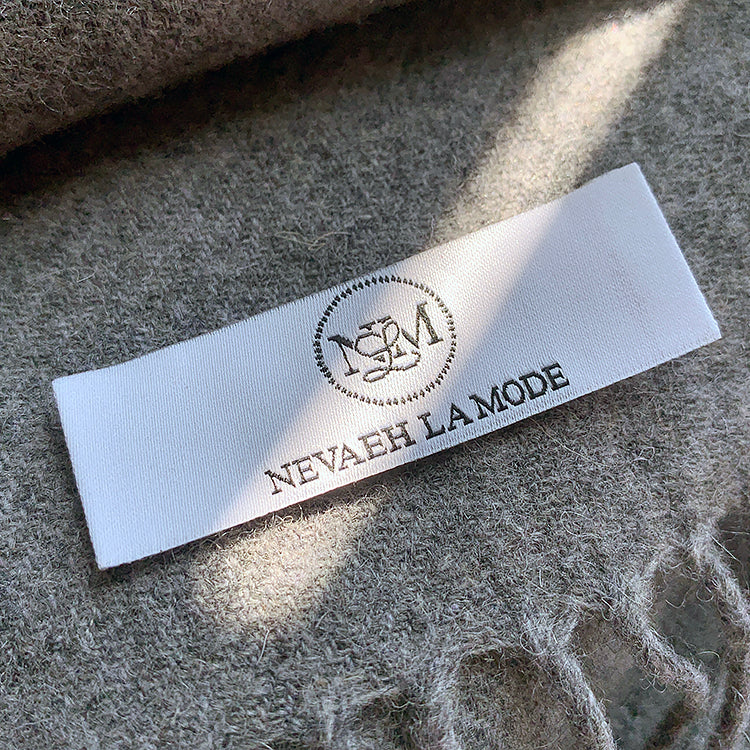 Custom Woven End Fold Clothing Main Label