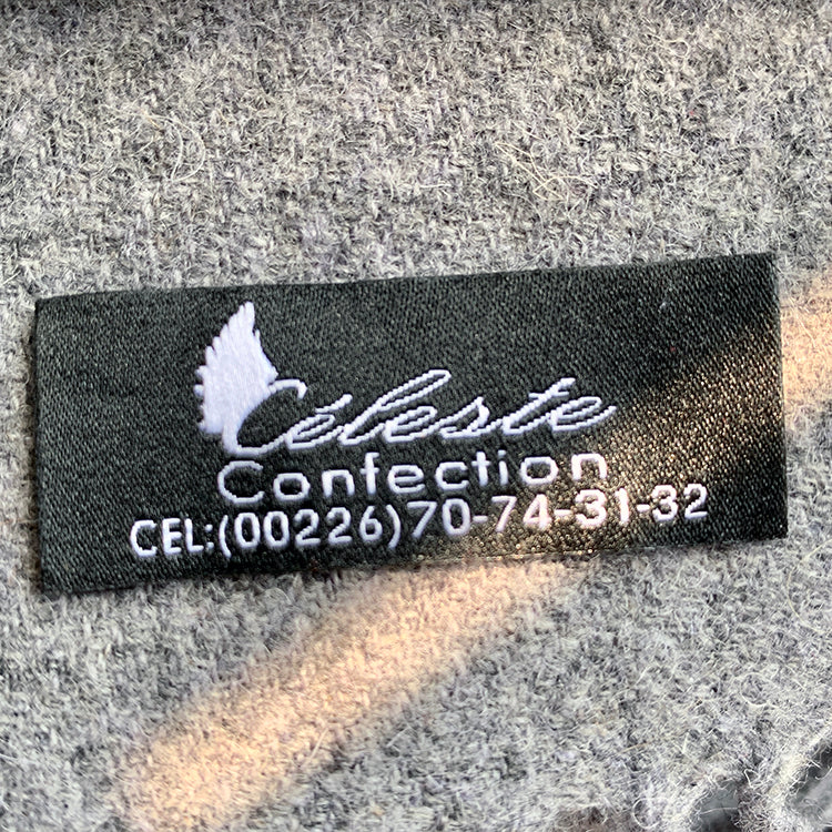 Custom Woven End Fold Clothing Main Label