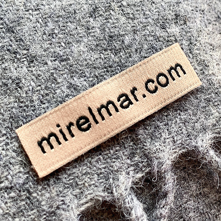 Custom Woven End Fold Clothing Main Label